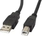 Cable Lanberg Impresora USB Macho a USB Macho con Ferrita Negro 0.5 M