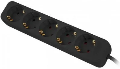 Regleta Lanberg 5 Tomas Schuko Negra 1.5M