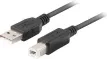 Cable Lanberg Impresora USB-A Macho-USB-B Macho 2.0 1M con Ferrita Caja Retail