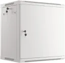 Armario Rack 19" Mural 12U/600X450 para Automontaje con Puerta Metalica Gris