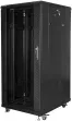 ARMARIO LANBERG RACK 19" 27U 600X800 FLAT PACK NEGRO PUERTA CRISTAL CON LCD