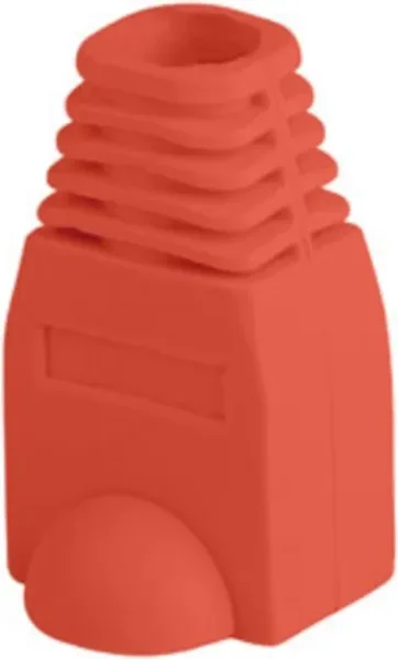 Funda protectora lanberg plb - 1000 - r para conector rj45 pack de 100 unidades rojo