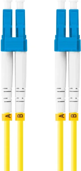 Latiguillo fibra optica lc - upc lanberg 2m mono duplex g657a1 lszh amarillo