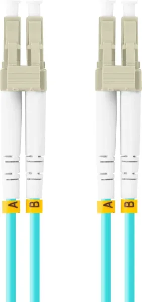 Latiguillo fibra optica lc - upc lanberg 3m multi duplex om3 50 - 125 lszh azul