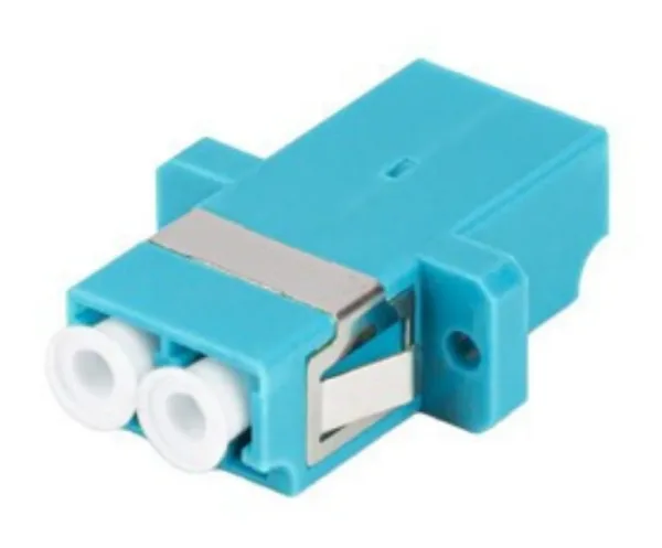 Adaptador Fibra Optica Lanberg Lc/Upc Om3 Multimodo Duplex Azul Turquesa