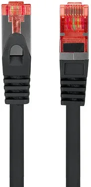 Cable red lanberg latiguillo cat.6 s - ftp lszh cu 3m negro fluke passed