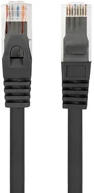Cable red lanberg latiguillo cat.6 utp lszh cu 0.25m negro fluke passed