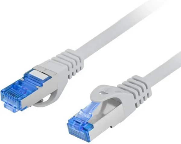 Cable red lanberg latiguillo cat.6a s - ftp lszh cca 0.25m gris fluke passed