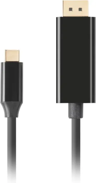 Cable USB tipo c a DisplayPort 4K lanberg 3m -  macho - macho -  negro
