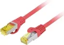 Cable Red Lanberg Latiguillo Cat.6A S/Ftp Lszh Cu 0.25M Rojo Fluke Passed