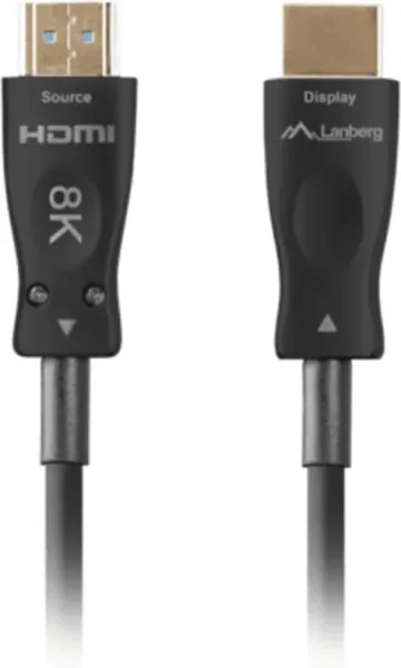 Cable hdmi aoc lanberg v2.1 m - m optico activo 8k 60hz 50m negro