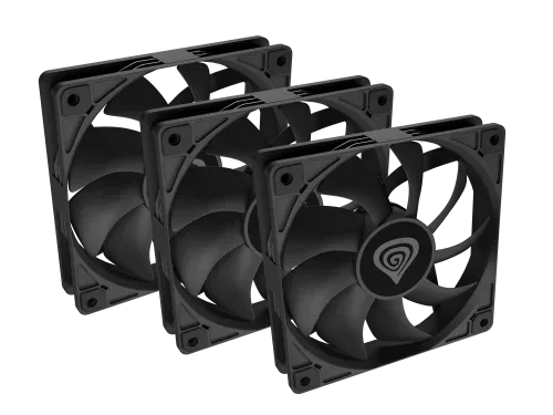 GENESIS Oxal 120 Carcasa del ordenador Ventilador 12 cm Negro 3 pieza(s)