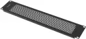 Panel Ciego Lanberg 2U 19" Perforado Negro