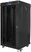 Armario Rack Lanberg 22U 600X600 Flat Pack Puerta Cristal con LCD Negro