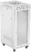ARMARIO LANBERG RACK 19" 27U 600X800 FLAT PACK PUERTA PERFORADA CON LCD GRIS
