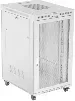 ARMARIO LANBERG RACK 19" 27U 800X1000 FLAT PACK GRIS PUERTA PERFORADA CON LCD