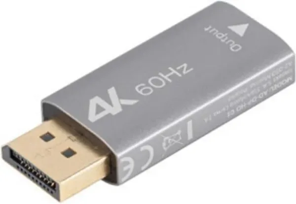 ADAPTADOR LANBERG 4K DISPLAYPORT MACHO/HDMI HEMBRA