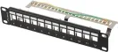 Patch Panel Lanberg 12 Puertos 1U Rack 10 Ftp para Modulos Keystone Negro