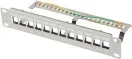 Patch Panel Lanberg 12 Puertos 1U Rack 10" Ftp para Modulos Keystone Gris