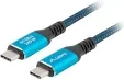 Cable USB-C 4.0 Lanberg Macho/Macho 1.5M 240W 8K 60Hz Negro/Azul