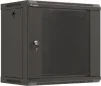 ARMARIO LANBERG MURAL RACK 19" 9U 540X350 FLAT PACK NEGRO PUERTA CRISTAL