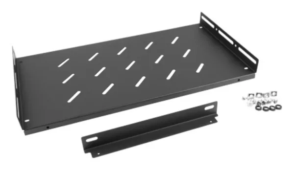 Bandeja Fija Lanberg 1U 483X220 Mm Hasta 25 Kg Rack de 19" Negro