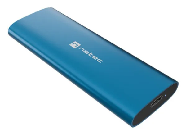Carcasa SSD Natec Rhino M.2 NVMe Lite USB-C 3.2 Gen 2 Azul Horizonte