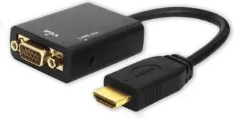 Adaptador HDMI (M) a VGA (H) con Audio Savio Cl-23
