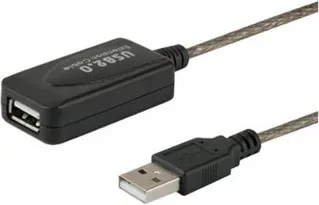 Cable Alargador Puerto USB 2.0 5M Negro Savio