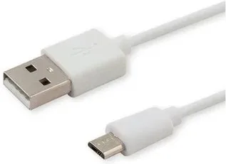 Cable USB 2.0 a Micro USB 1M Blanco Savio Cl-123