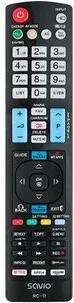 MANDO TV SAVIO RC-11 COMPATIBLE LG SMART TV 3D