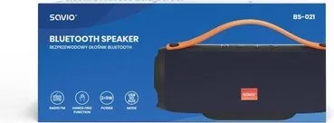 Altavoz Portatil Bluetooth 10W Azul Savio Bs-021