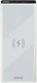 Powerbank 10000 Induccion Mah Savio Ba-06 Blanco