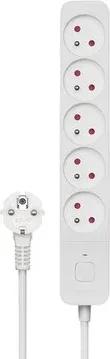Regleta de 5 Enchufes 3M Blanco Savio Lz-09