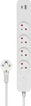 Regleta de 4 Enchufes + 2Xusb 1.5M Savio Lz-11