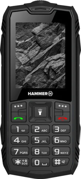 Telefono movil rugerizado hammer rock 2.4 pulgadas -  0.3mpx -  2g