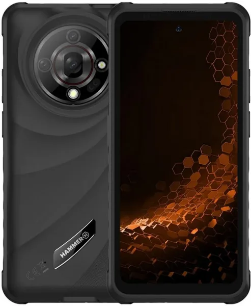 Telefono movil smartphone rugerizado hammer iron 6 - 6gb - 128gb - 6.56 pulgadas - negro