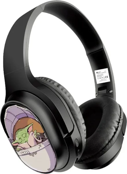 Auriculares estereo ert group inalambricos inalambricos con micro baby yoda 003 star wars negro