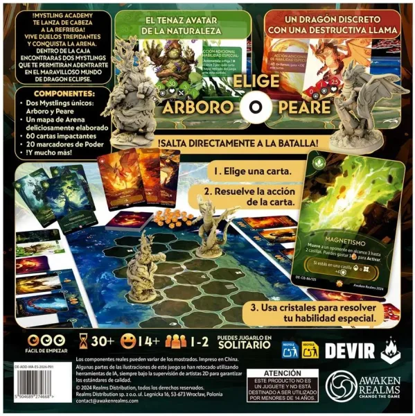Juego de mesa dragon eclipse: mystling academy -  peare contra arboro