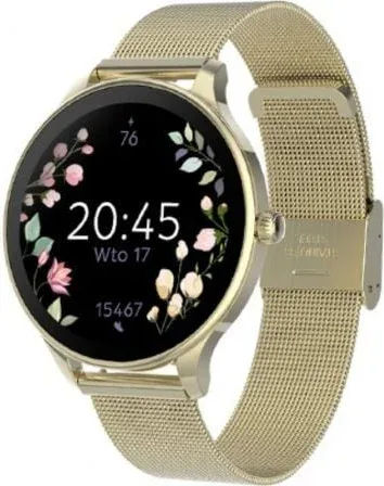 Smartwatch Forever Velora SB-306/ Notificaciones/ Frecuencia Cardíaca/ Oro