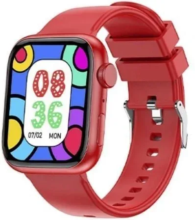 Smartwatch Forever IGo Watch 3 JW-500/ Notificaciones/ Frecuencia Cardíaca/ Rojo