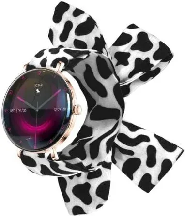 Forever Smartwatch Lucca SB-370/ Notificaciones/ Frecuencia Cardiaca/ Oro Rosa/ Incluye Correa Moteada
