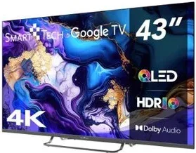 Televisión QLED Smart Tech UHD 43   43Qg02V Google Tv