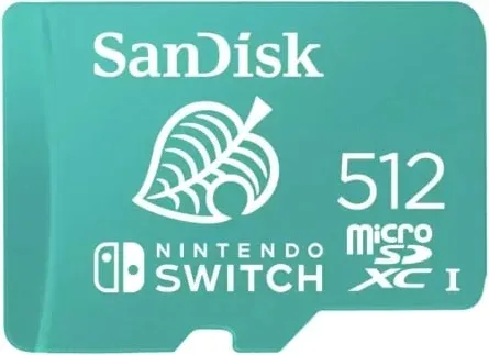 Tarjeta de Memoria SanDisk Nintendo Switch 512GB microSD XC UHS-I/ Clase 10/ 100MBs