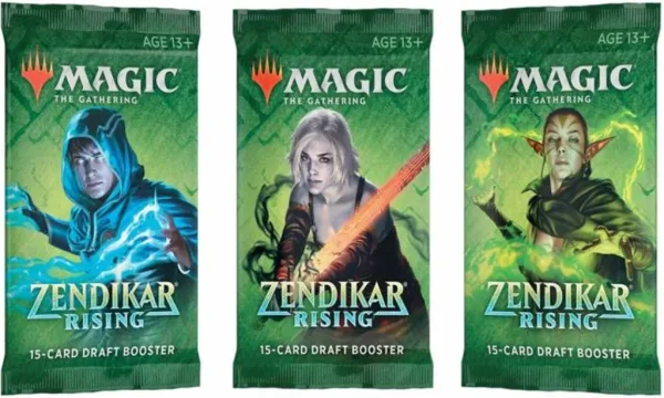 Juego de cartas sobre individual wizards of the coast magic the gathering zendikar rising sobre draft inglés