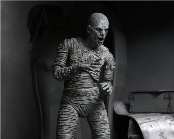 Figura neca ultimate mummy (black &white) 18 cm universal monsters scale action figure