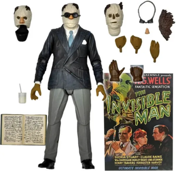 Figura neca universal monster scale action ultimate invisible man