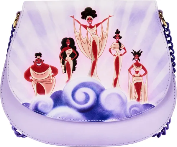 Bolso loungefly funko disney hercules musas nubes cross body bag