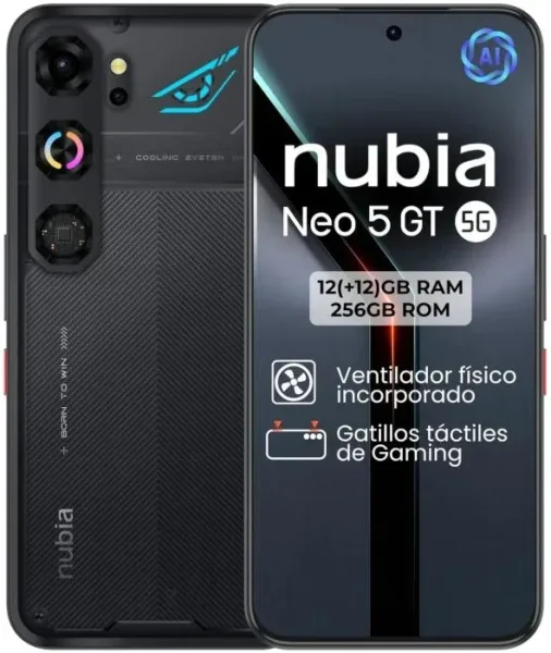 ZTE Nubia Neo 5 GT 6.8" 12GB 256GB Black Gaming