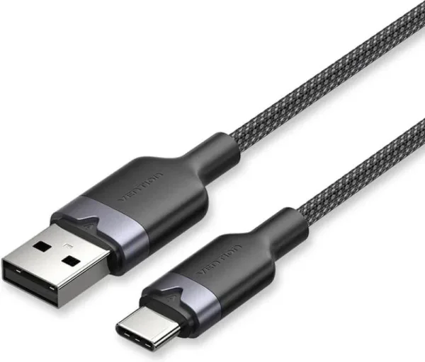 Cable USB-C a USB-A Trenzado 1 M Negro Vention